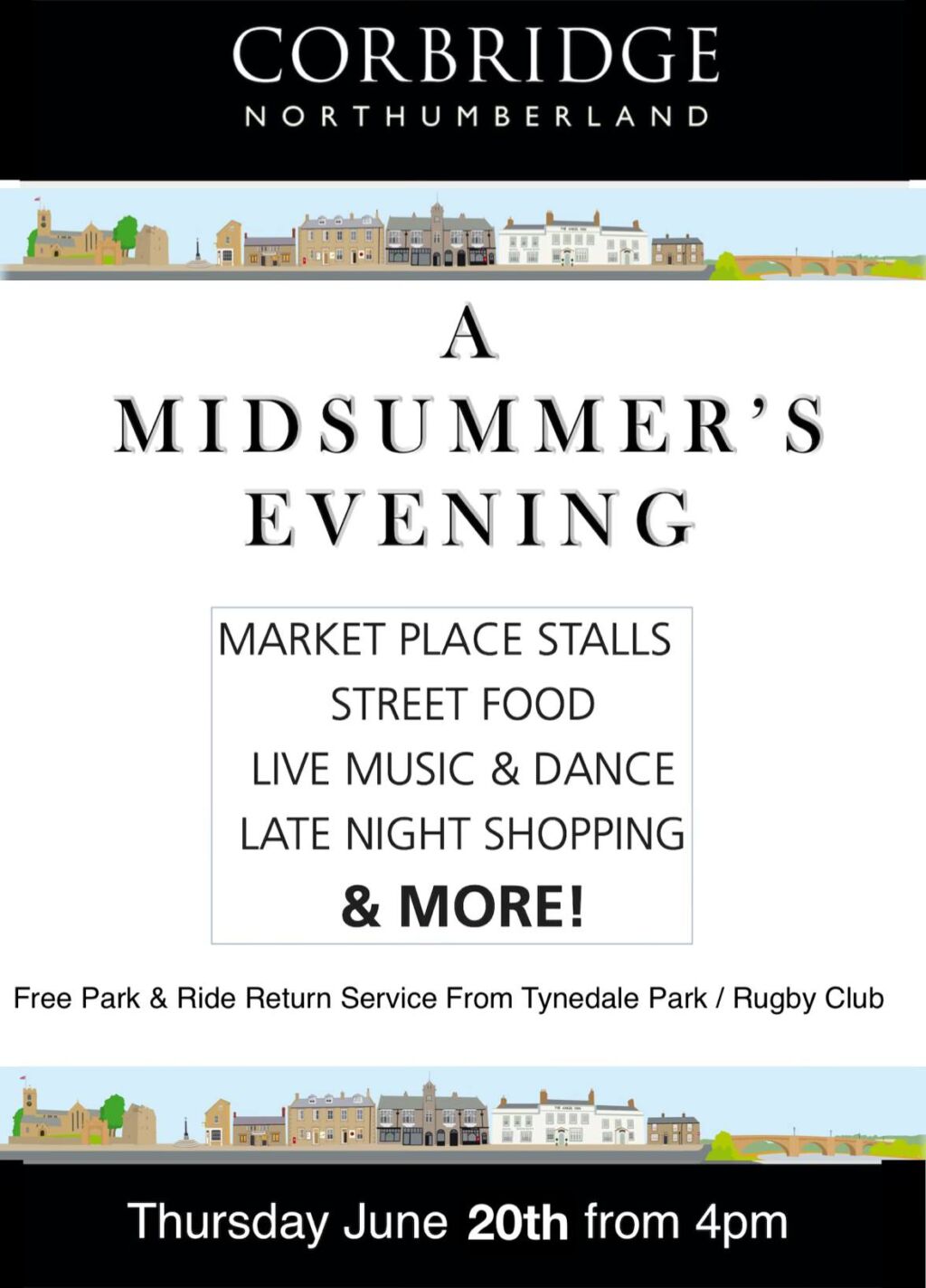 A Midsummers evening in Corbridge